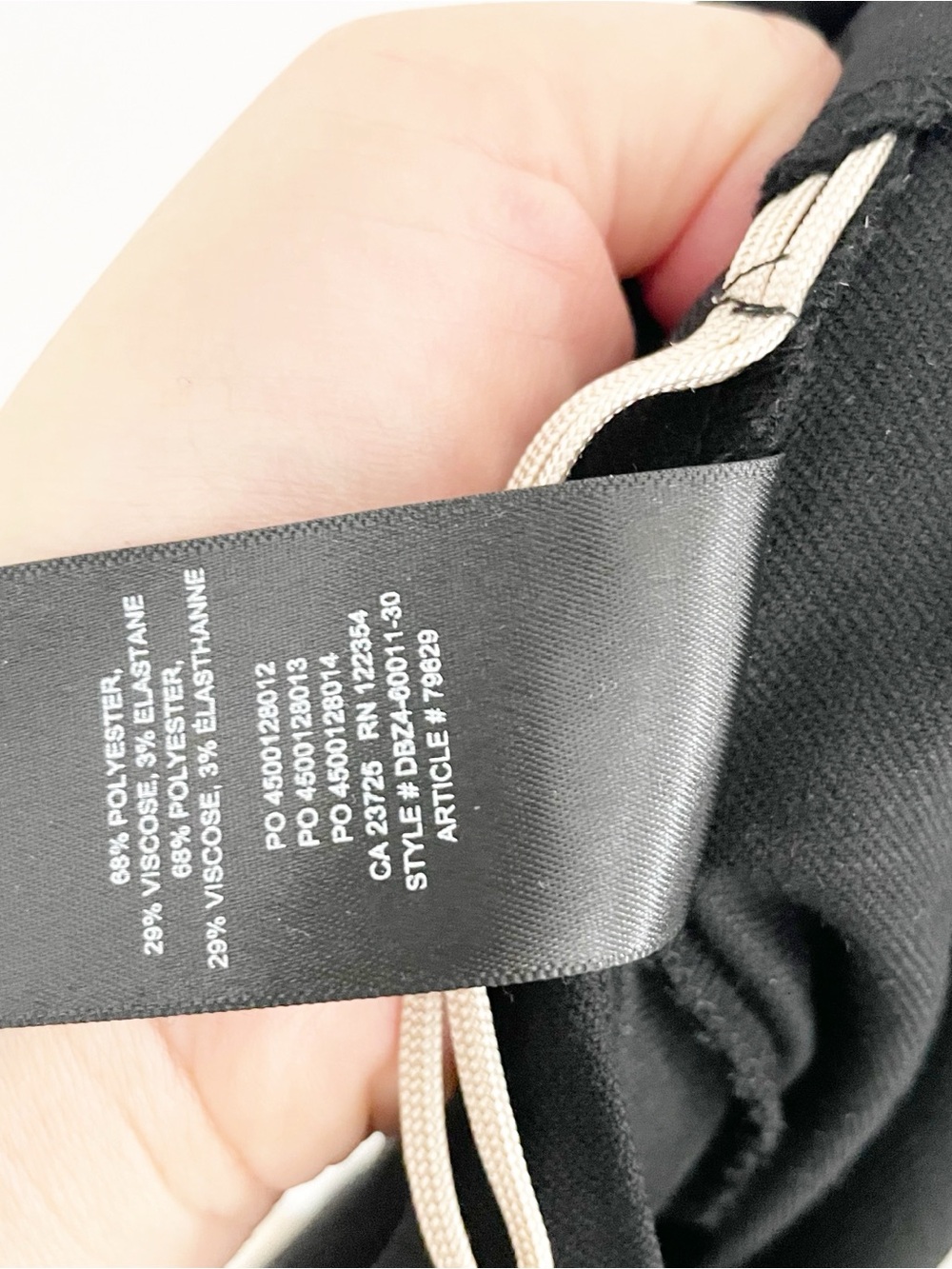 Wilfred high rise minimalist trouser pants black size 8 - Picture 8 of 8
